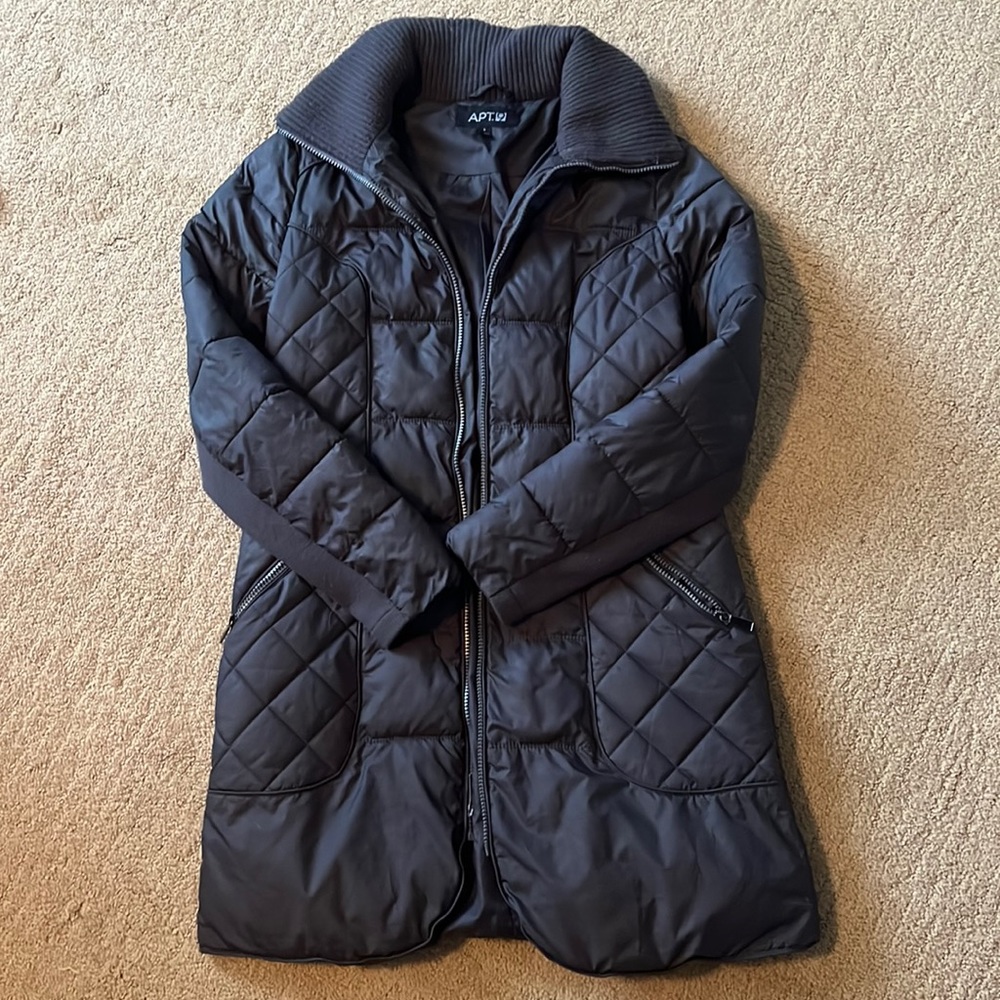 Black winter coat